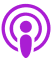 apple podcast purple plain icon